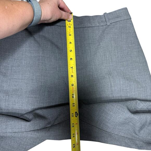 Aritzia Babaton Agency Pant Women's 12 Full Length High Rise Straight Gray NWT - Picture 12 of 12